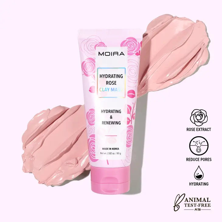 MOIRA Hydrating Rose Clay Mask crea una apariencia fresca con la máxima hidratación