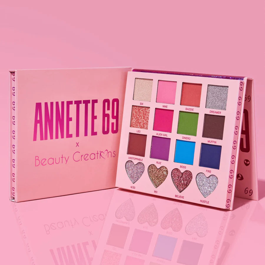 BEAUTY CREATIONS - X ANNETTE69 EYESHADOW PALETTE (1PC) PALETA DE SOMBRAS