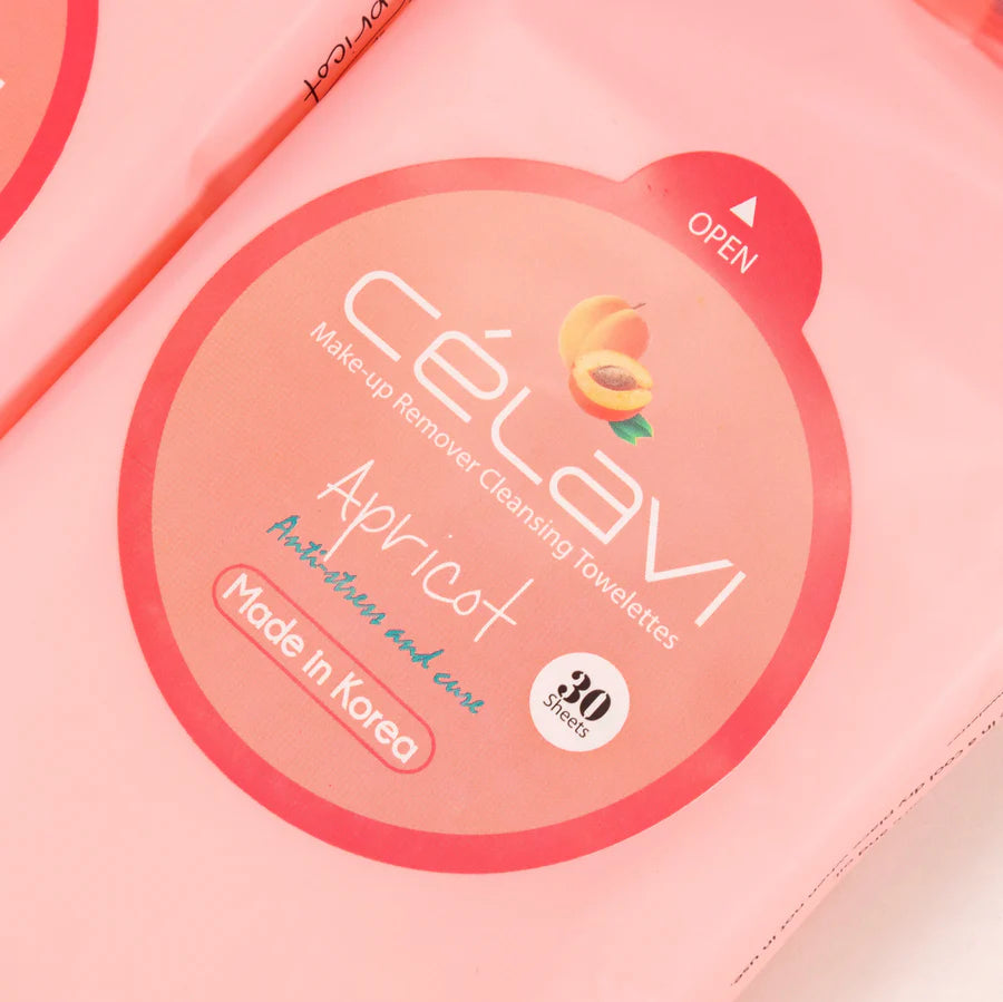 CELAVI - APRICOT CLEANSING WIPES TOALLITAS LIMPIADORAS