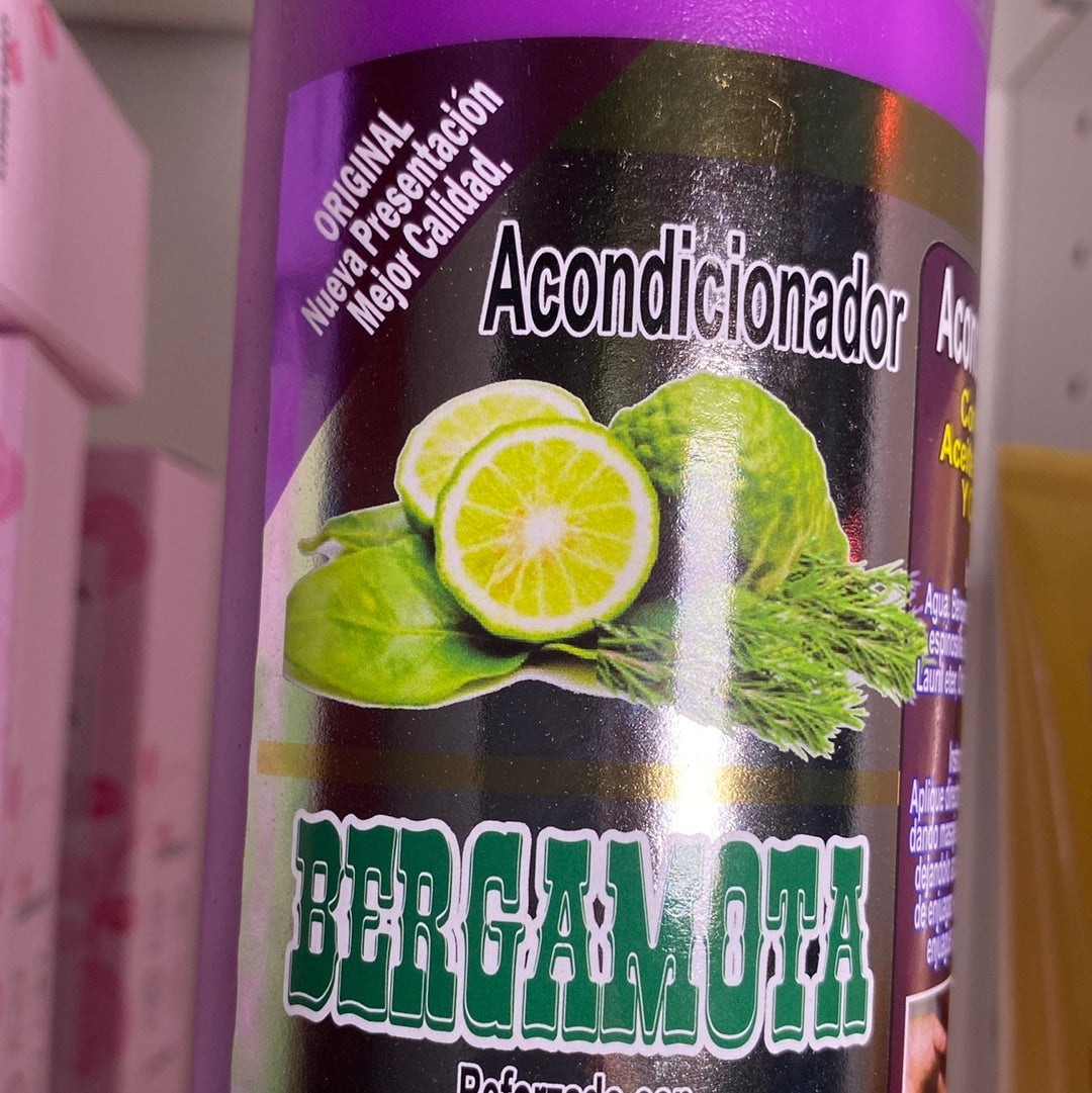 ACONDITIONADOR BERGAMOTA REFORZADO CON KERATINA ACEITE DE ROMERO Y COLAGENO